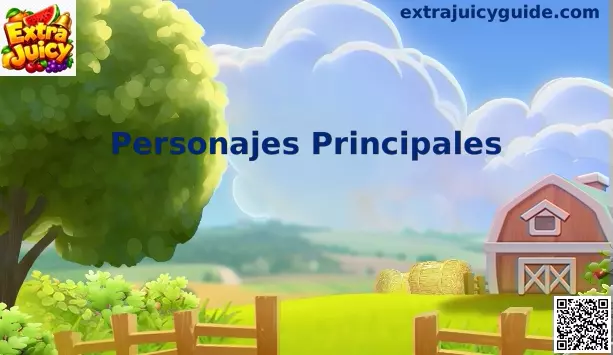 Personajes principales y símbolos frutales de Extra Juicy