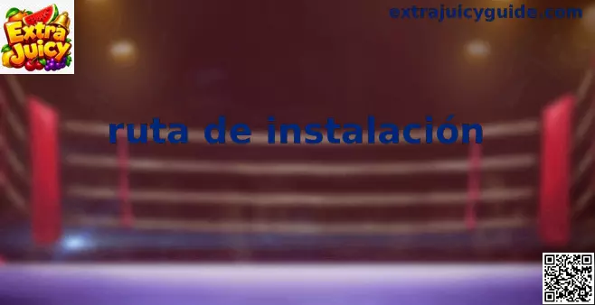Guía visual sobre la ruta de instalación de Extra Juicy en computadora